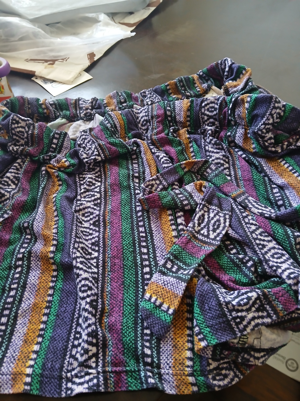 Bobbie Brooks Multicolor Striped Circle Pjs With Belt